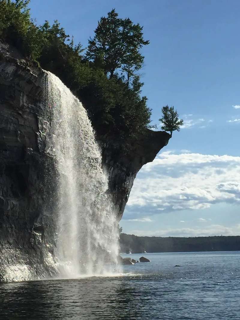 Spray Falls Pictured Rocks
