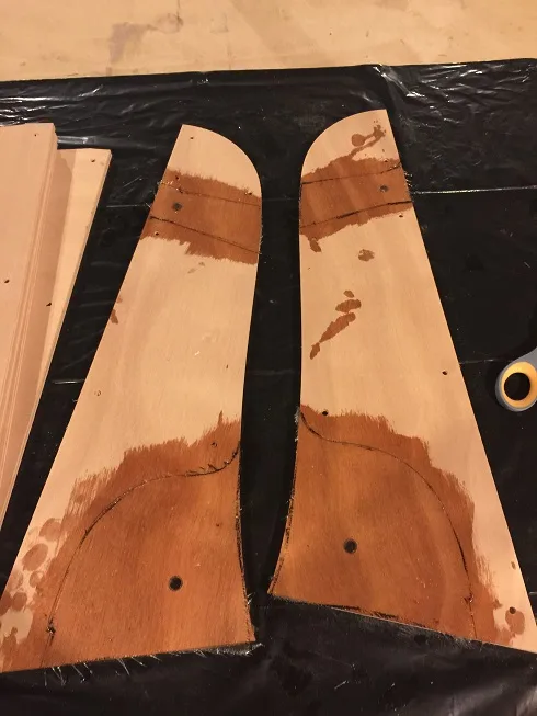 making SCAMP rudder headstock