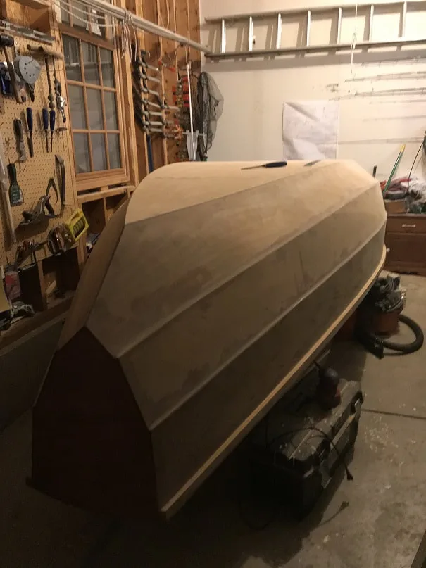 Sanding SCAMP Hull