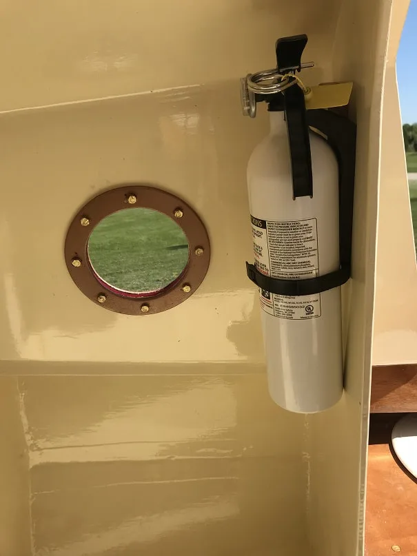 Fire Extinguisher for SCAMP Sailboat