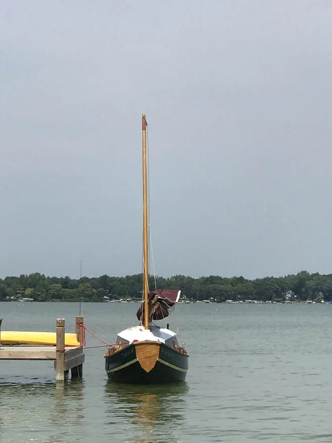 SCAMP Sailboat at the dock