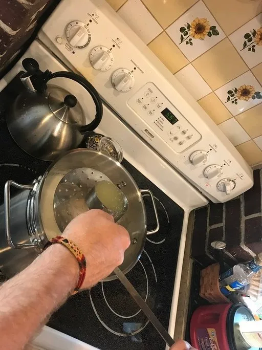 Making Lemon Cheese Ricotta